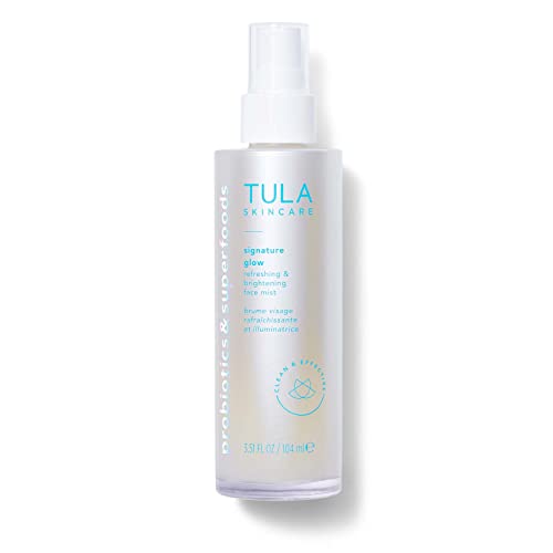 TULA Skin Care Signature Glow Refreshing & Brightening Face Mist - Oil & Alcohol Free, Hydrating & Brightening with Pollution & Blue Light Protection, 3.51 fl oz.