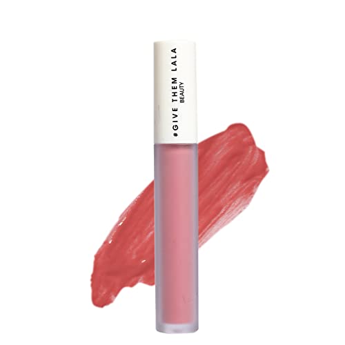 GIVE THEM LALA Matte Lipstick - Cushion Cream Lipstick For Women - Nude Color - Lightweight and Long Lasting Lipstick - Cruelty Free - Satin Soft, Non-Drying Matte Finish