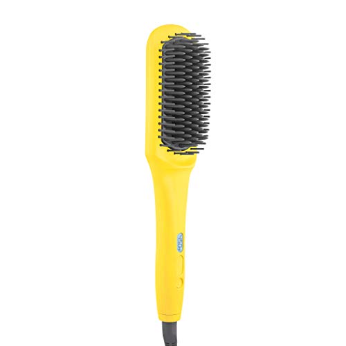 Drybar The Brush Crush. Heated Straightening Flat Iron Brush to Reduce Frizz and Boost Shine