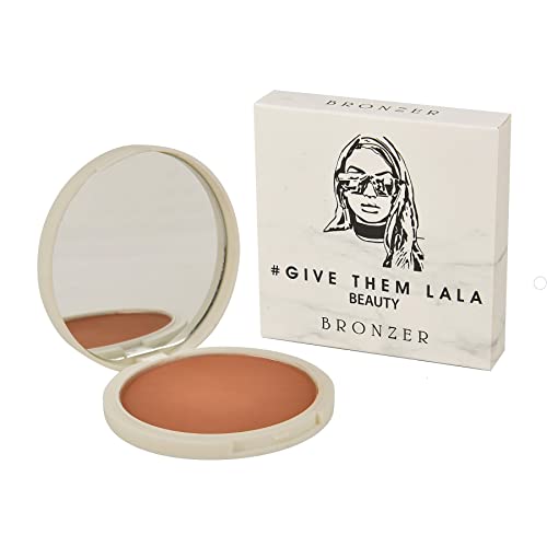 GIVE THEM LALA BEAUTY Bronzer Powder - Luxurious Matte Bronzer Available in Four Shades - Cruelty Free Face Bronzer For Contour, Blush, and Natural Flawless Glow