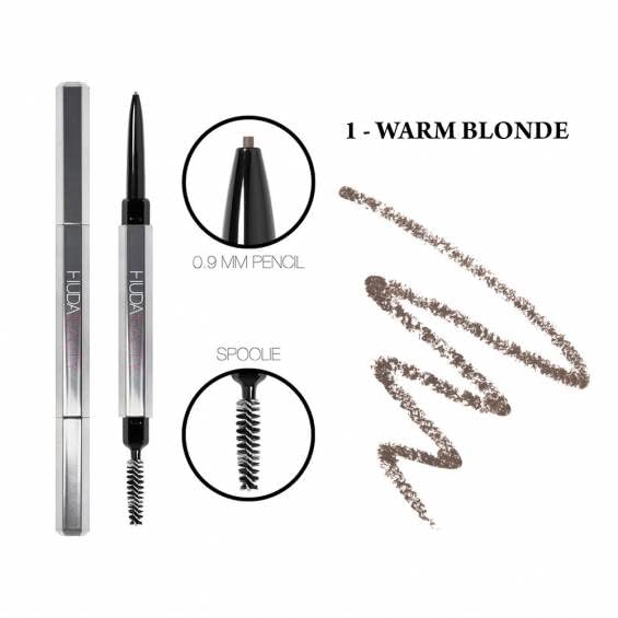 HUDA BEAUTY #BombBrows Microshade Brow Pencil Warm Blonde