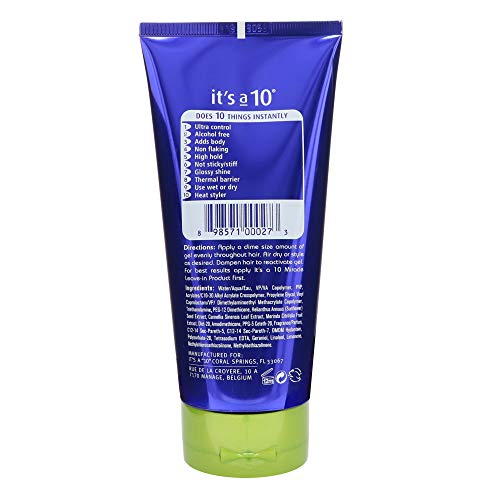 It's a 10 Haircare Miracle Firm Hold Gel 5 fl. oz. Pack of