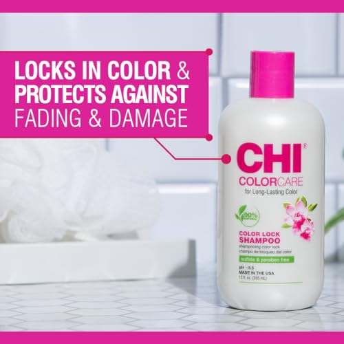 CHI ColorCare - Color Lock Shampoo fl oz Gently Cleanses Balances Moisture and Nourishes Hair Without Fading Treated