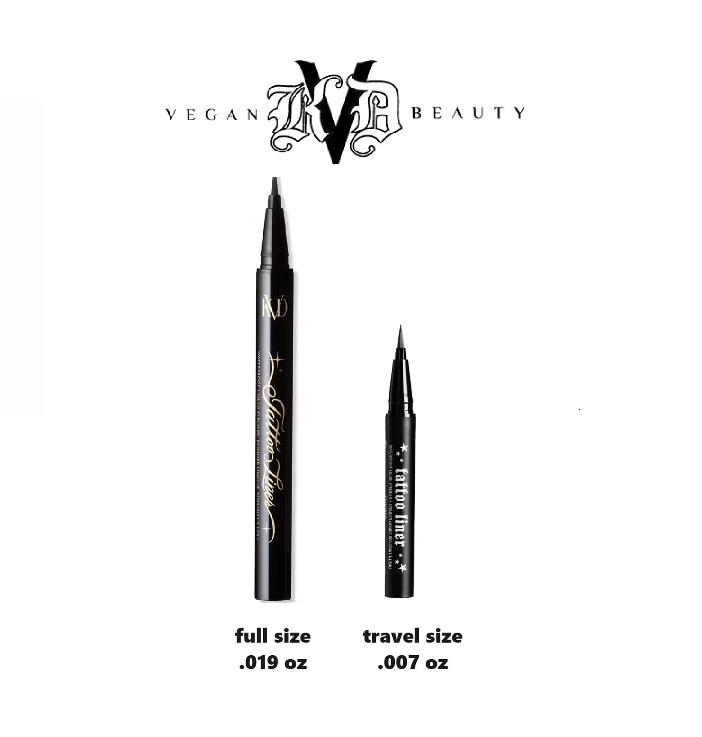 KVD Beauty Mini Tattoo Liner Vegan Waterproof Liquid Eyeliner Trooper Black