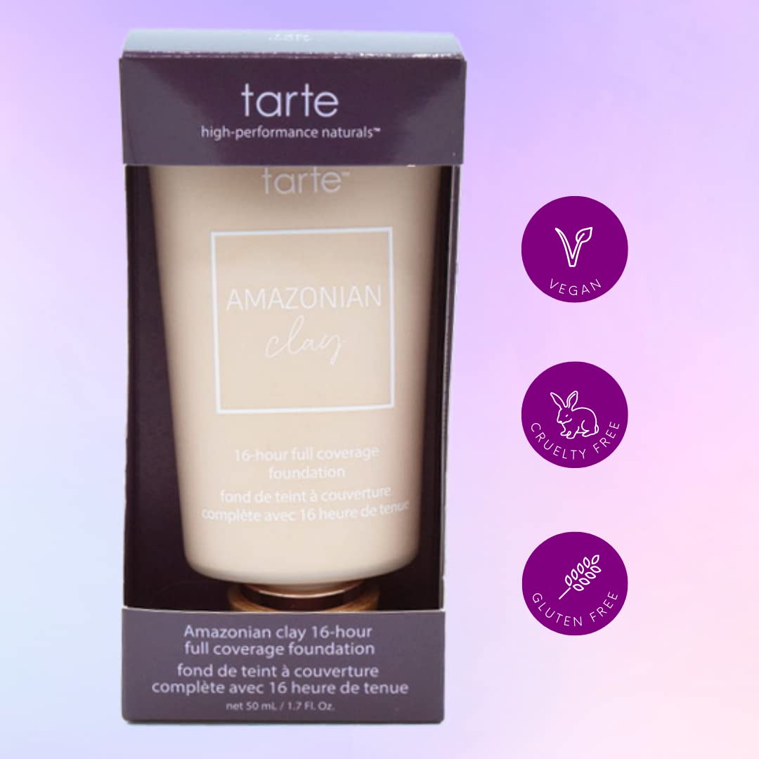 Tarte Cosmetics Amazonian Clay 16-hour Full Coverage Foundation 14N Ivory