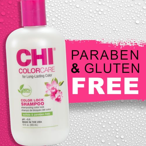 CHI ColorCare - Color Lock Shampoo fl oz Gently Cleanses Balances Moisture and Nourishes Hair Without Fading Treated