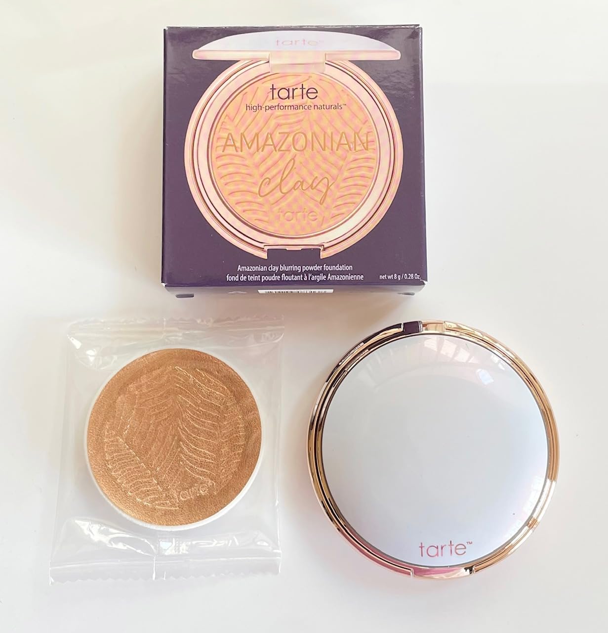 tarte Amazonian clay blurring powder foundation 20B Light Beige