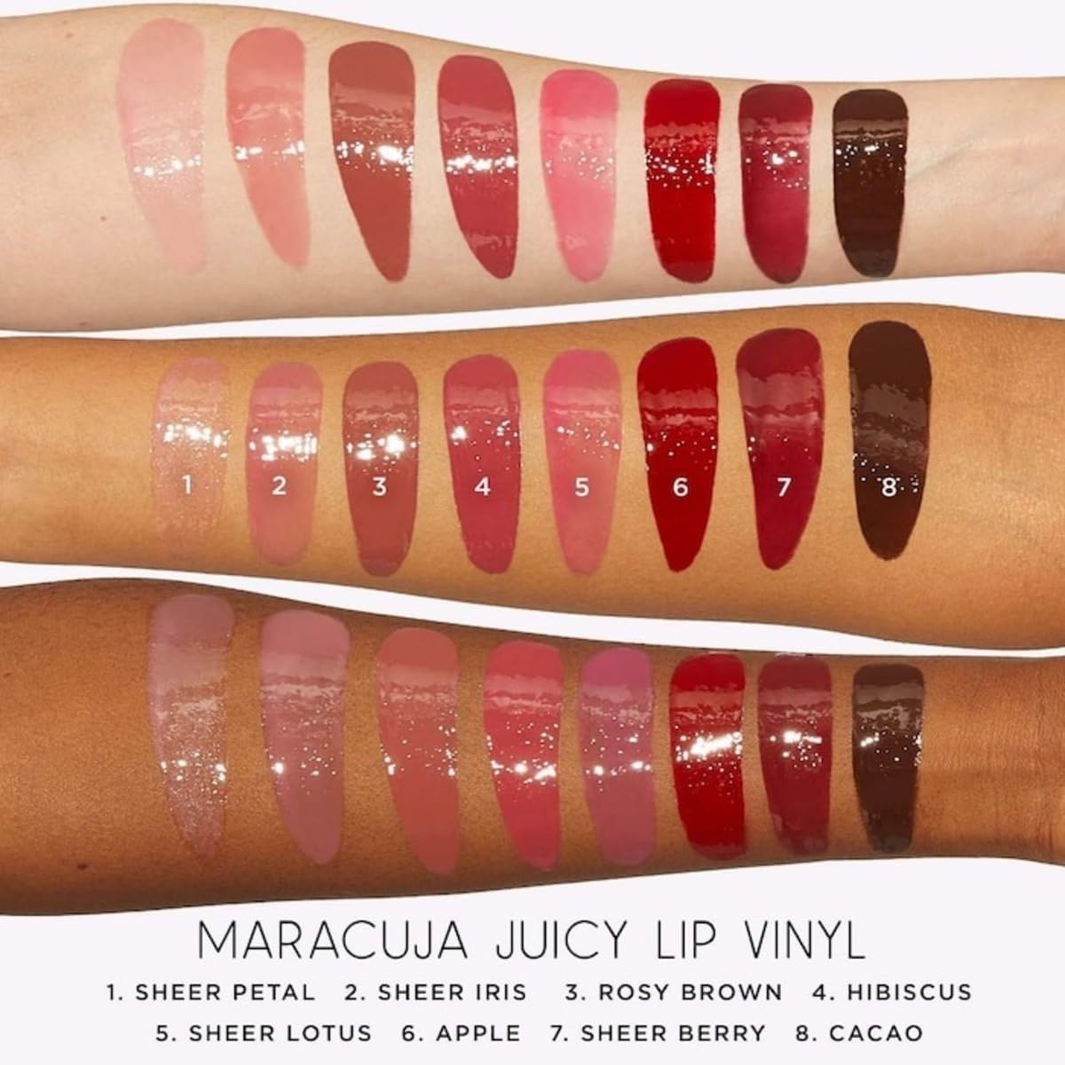 Tarte Maracuja Juicy Lip Vinyl - Sheer Iris - Sheer Berry Pink - 0.091 fl oz / 2.7 mL