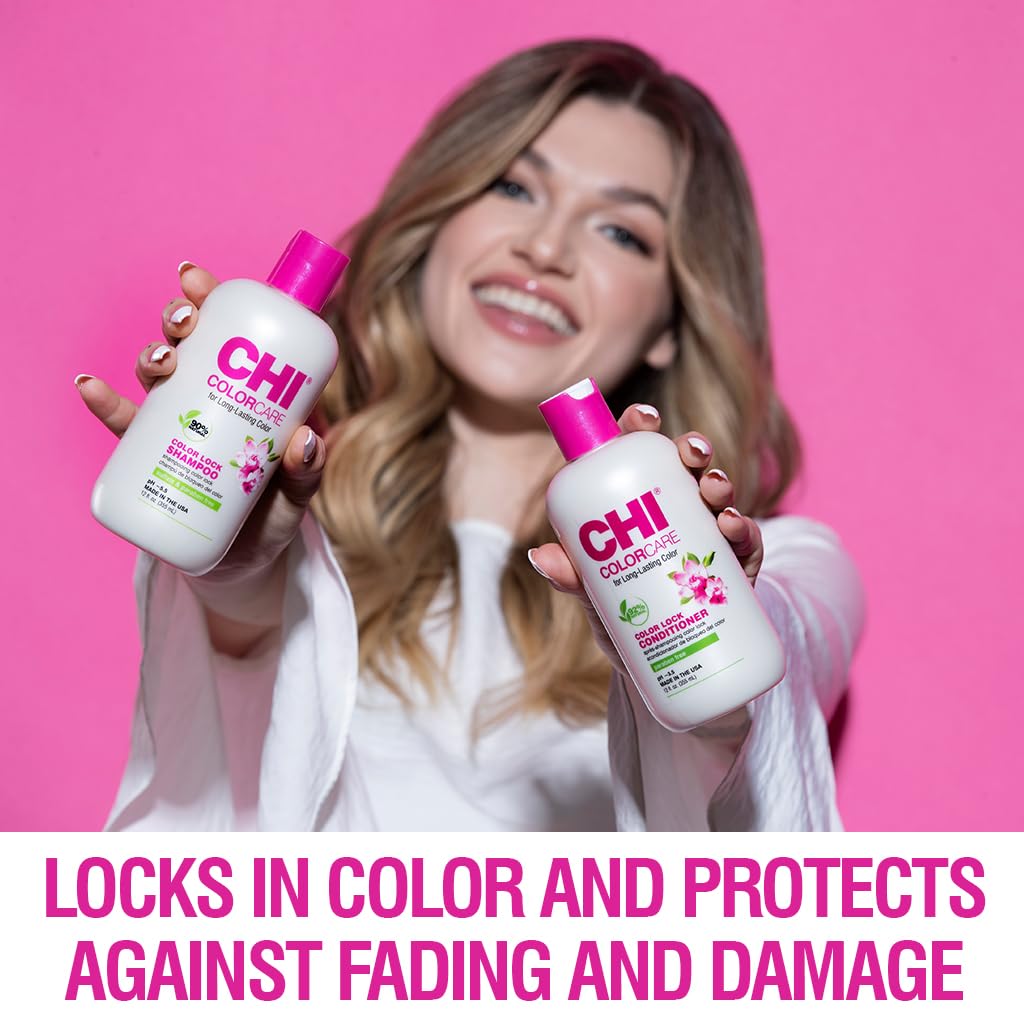 CHI ColorCare - Color Lock Shampoo fl oz Gently Cleanses Balances Moisture and Nourishes Hair Without Fading Treated