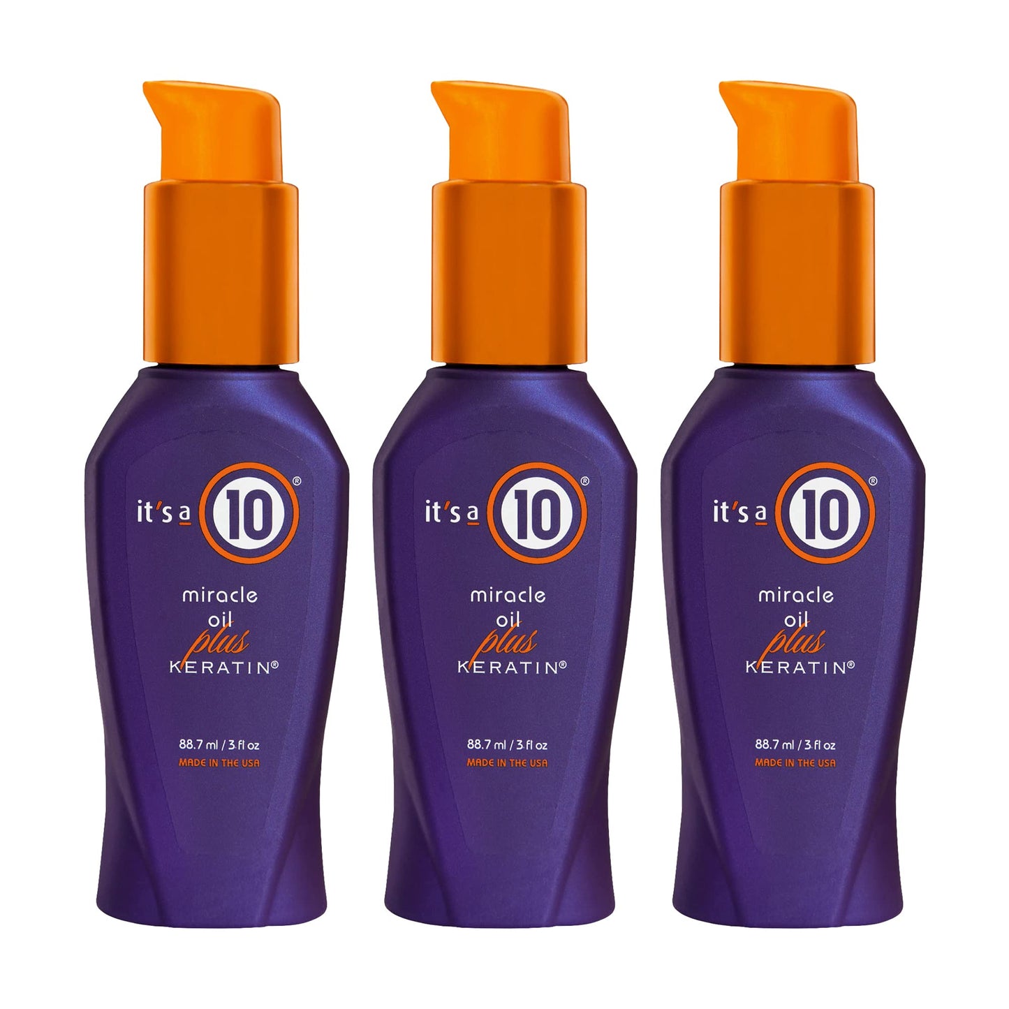 It's a 10 Haircare Miracle Oil Plus Keratin, 3 fl. oz. (Pack of 3)