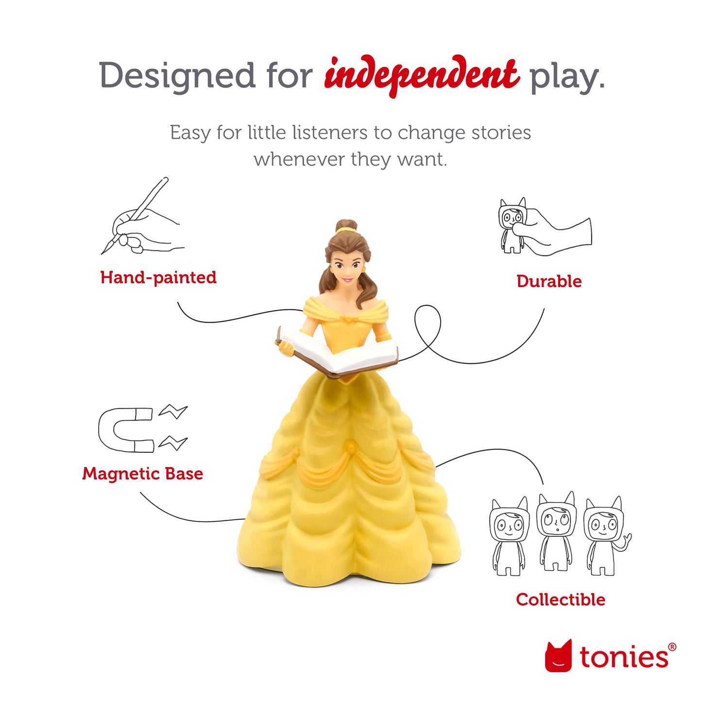 Tonies Belle Audio Play Character from Disney's Beauty and The Beast