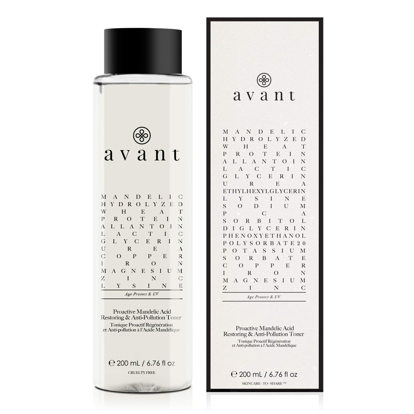 Avant | Proactive Mandelic Acid Restoring & Anti-Pollution Toner | 1x200ml