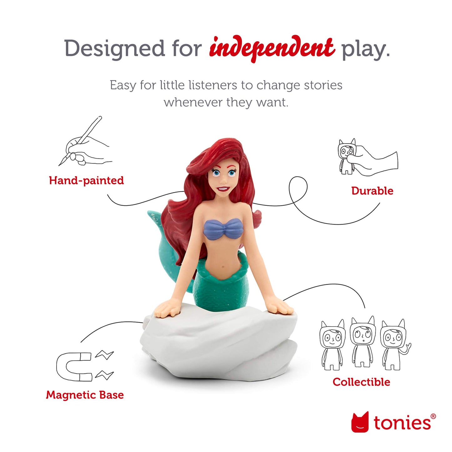 Tonies Ariel Audio Play Character from Disney's The Little Mermaid