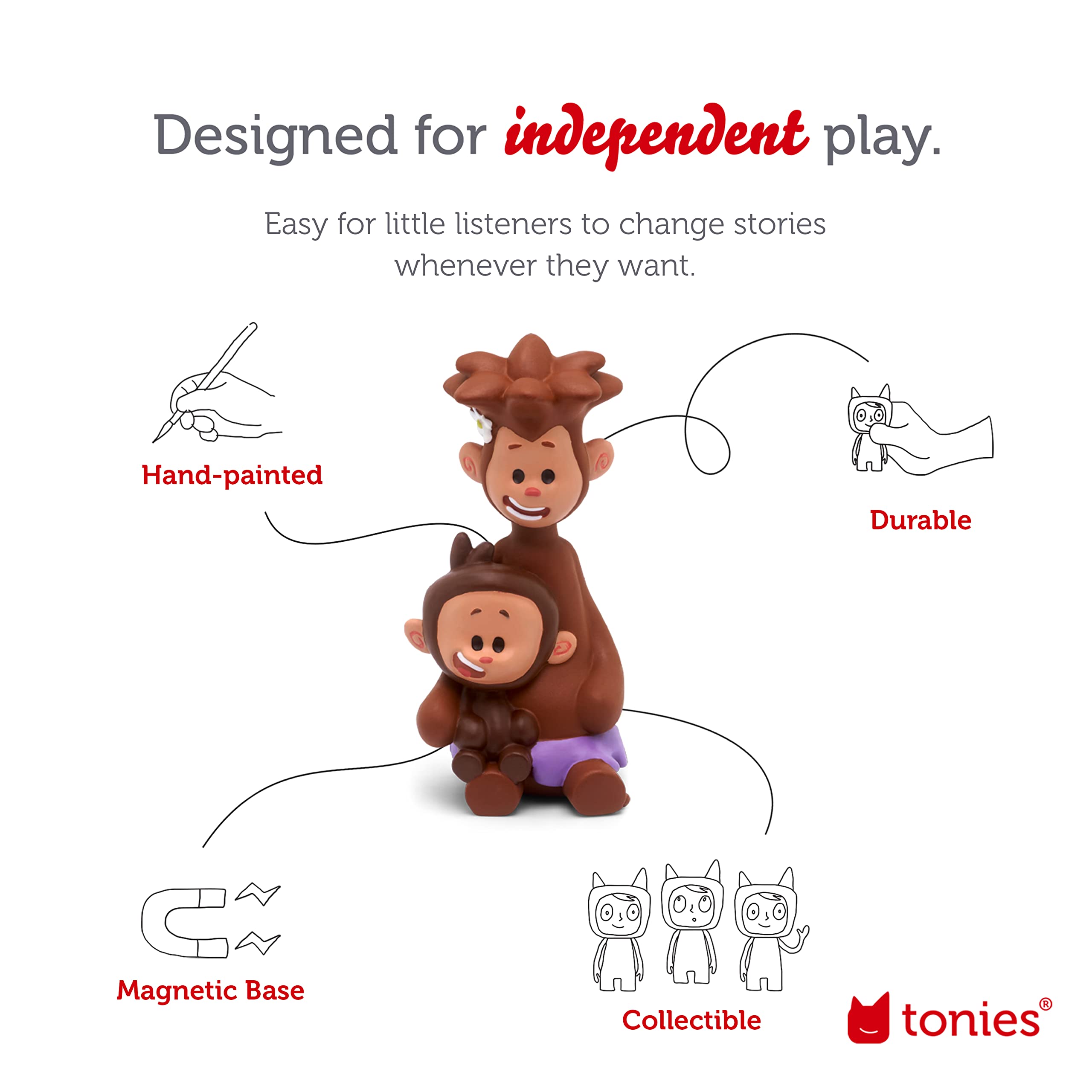 Tonies Tee and Mo Audio Play Character