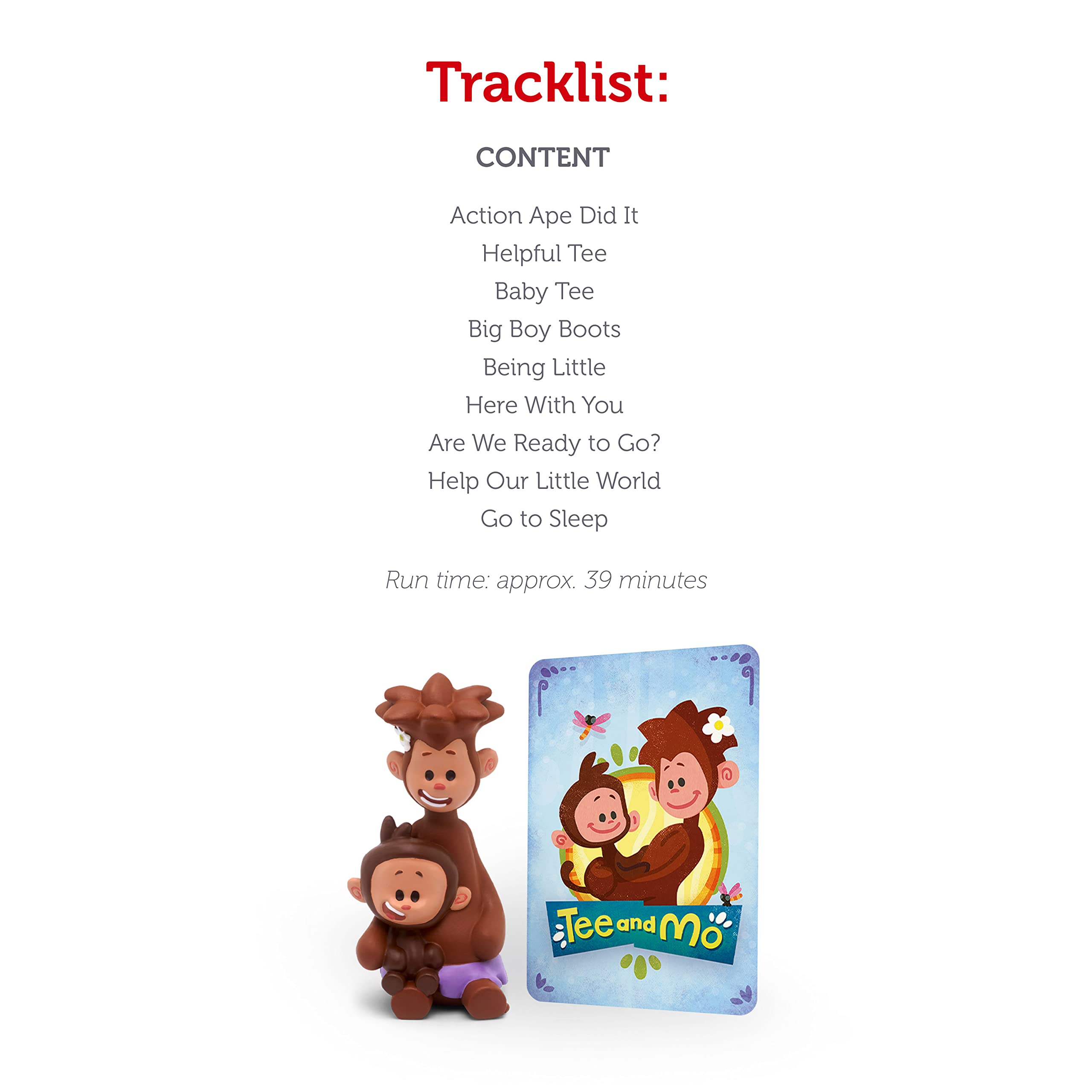 Tonies Tee and Mo Audio Play Character