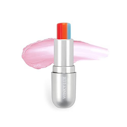 Winky Lux | Rainbow Tinted Lip Balm | pH Lipstick | Tinted Lip Balm | Color Changing Lipstick | With Jojoba Oil | Pineapple Scent, .13 oz