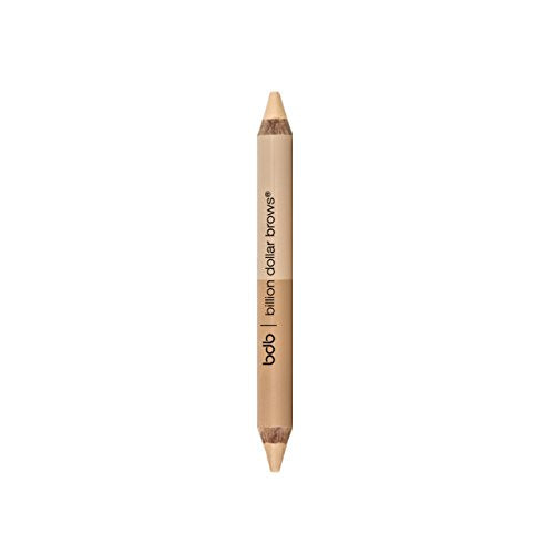 Billion Dollar Brows Duo Brow Highlighter & Concealer Pencil for Lifting and Highlighting Eyebrows