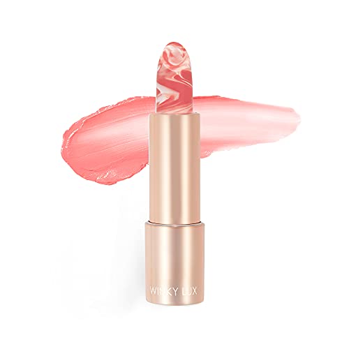 Winky Lux Marbleous Balm | Hybrid- Tinted Lipstick & Hydrating Lip Balm | Contains Ceramides for Lip Plumping & Coconut Oil for Lip Moisturizing (3.1g/.11oz.)