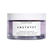 Herbivore Botanicals Amethyst Exfoliating Gemstone Body Scrub – Crushed Amethyst and Epsom Salt Body Polish Hydrate and Exfoliate. Completely Natural and Vegan (8 oz)
