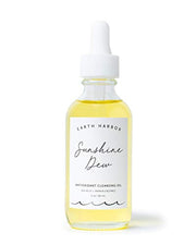 Earth Harbor | SUNSHINE DEW Antioxidant Cleansing Oil - Deep Cleanse & Makeup Remover | Papaya Enzymes + Sea Kelp | Plant-Derived and Cruelty-Free | 2 fl oz