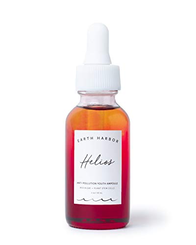 Earth Harbor | HELIOS Anti-Pollution Youth Ampoule - Combat Skin Stressors & Glow | Aftersun | Plant Stem Cells + Red Algae Astaxanthin | 1 fl oz