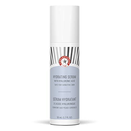 First Aid Beauty Hydrating Hyaluronic Acid Serum, Instantly Boosts Moisture + Provides 24 Hours of Hydration for All Skin Types, 1.7 oz