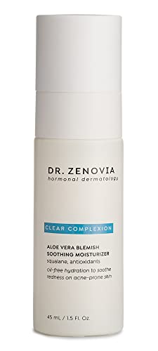 Dr. Zenovia Aloe Vera Blemish Soothing Moisturizer Lotion - Aloe Vera Gel For Face - Face Moisturizer For Redness, Texture, Acne, Tone - Aloe Vera Gel for Skin