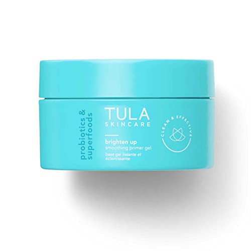 TULA Skin Care Brighten Up Smoothing Primer Gel | Silicone-Free, Non-Comedogenic Face Primer Grips Makeup, Infused with Yuzu and Willowherb | 1.41 fl. oz.