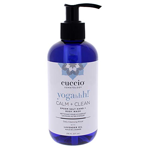 Cuccio Somatology Yogahhh Clean Plus Calm Epsom Salt Hand and Body Wash Lavender 8 Ounces