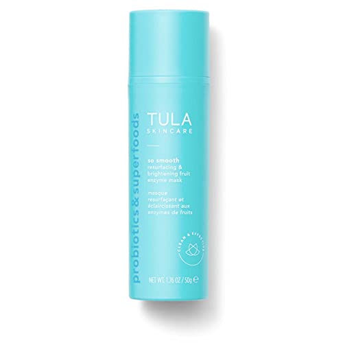 TULA Skin Care So Smooth Resurfacing & Brightening Fruit Enzyme Mask | Face Mask to Smooth and Brighten Skin, Evens the Look of Skin Tone | 1.76 oz.