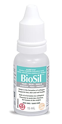 BioSil by Natural Factors, Beauty, Bones, Joints Liquid, Supports Healthy Hair, Skin and Nails, Vegan Collagen, Elastin and Keratin Generator