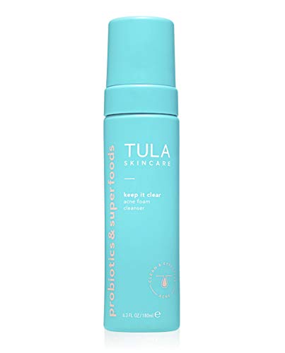 TULA Probiotic Skin Care Keep It Clear Acne Foam Cleanser | Acne Treatment, Clear Up Acne, Prevent Breakouts & Brighten Marks, Contains Salicylic Acid and Probiotics | 6.3 fl. oz