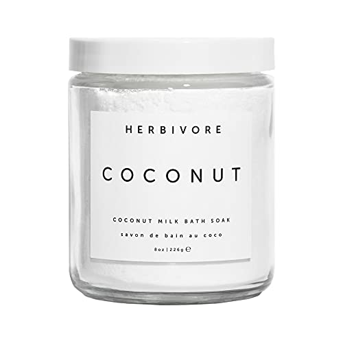 Herbivore Botanicals Coconut Milk Bath Soak – Softens Skin, Lightly Scented with Vanilla. Completely Natural and Vegan (8 oz)