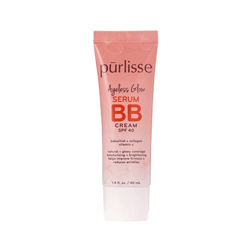 Ageless Glow Serum BB Cream SPF 40 : Cruelty-Free & Clean, Paraben & Sulfate-Free, Medium Coverage, Hydrates with Collagen | 1.4oz