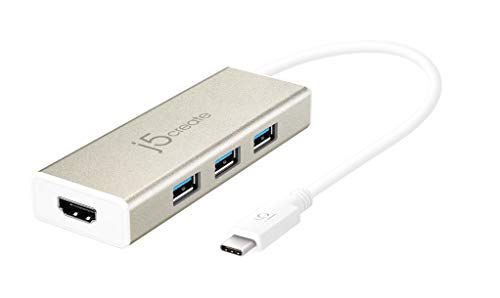 j5create JCH451 USB 3.1 Type C 3-Port USB 3.0 Hub with 4K HDMI