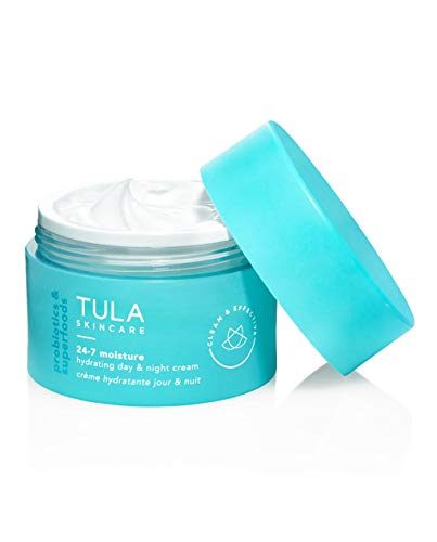 TULA Skin Care 24-7 Moisture Hydrating Day and Night Cream | Moisturizer for Face, Ageless is the New Anti-Aging, Face Cream, Contains Watermelon Fruit and Blueberry Extract | 1.5 oz.