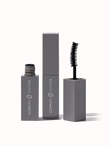 Complex Culture - Mascara (Mini), Black, 5-In-1 mascara ( Defines, Lifts, Lengthens, Volumizes, and Nourishes your Lashes from Root to Tip ), Safe For Sensitive Eyes