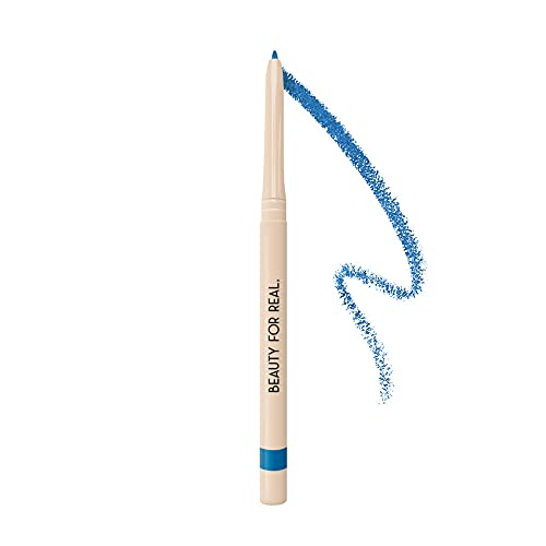 Beauty For Real I-Line 24-7 Eyeliner, Peacock - Rich, Brilliant Blue - Long-Wearing, Waterproof Gel Formula - Safe for Sensitive Eyes & Contact Lens Wearers - 0.01 oz