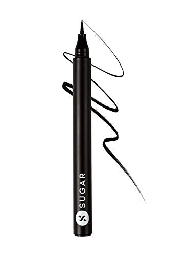 Sugar Cosmetics Wingman Waterproof Microliner01 I'll Be Black (Black)micro precision tip, jet-black formula, Smudgeproof