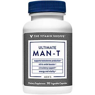 The Vitamin Shoppe Ultimate Testosterone Supports Testosterone Production, Boost Nitric Oxide, Promotes Circulation and Promotes Energy Stability (90 Veggie Caps)