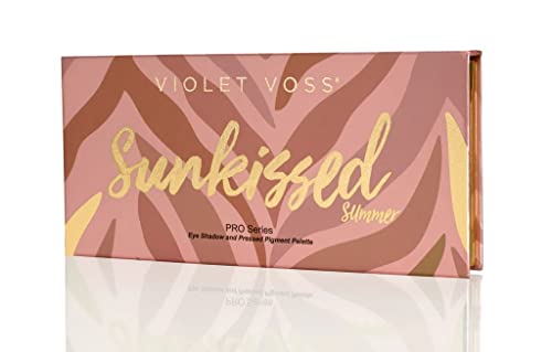 Violet Voss Cosmetics SunKissed Summer Pigment Palette 10 Shade + Makeup remover Puff