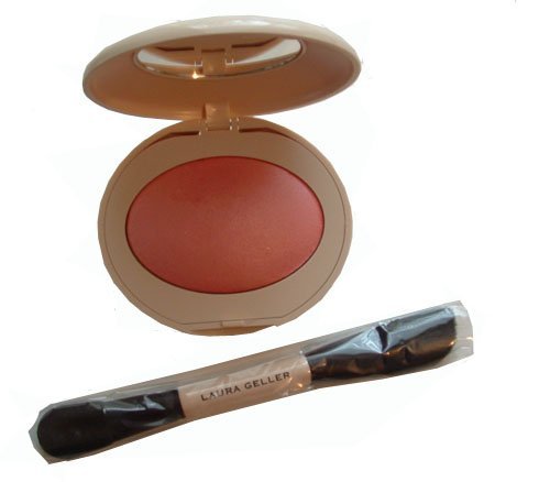 Laura Geller Baked Elements Blush in Florence and a Brush