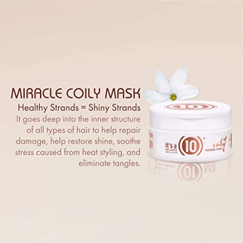 It's a 10 Haircare Miracle Coily Mask, 8 oz.