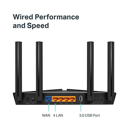 TP-Link AX6600 WiFi 6 Router (Archer AX90) - Tri Band 8-Stream Gigabit Router, MU-MIMO, Dual WAN Ports(2.5G+1G)