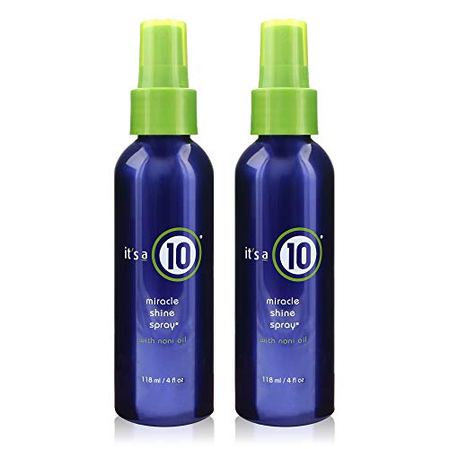 ITS A 10 by It's a 10 MIRACLE SHINE SPRAY WITH NONI OIL 4 OZ (Package Of 2)