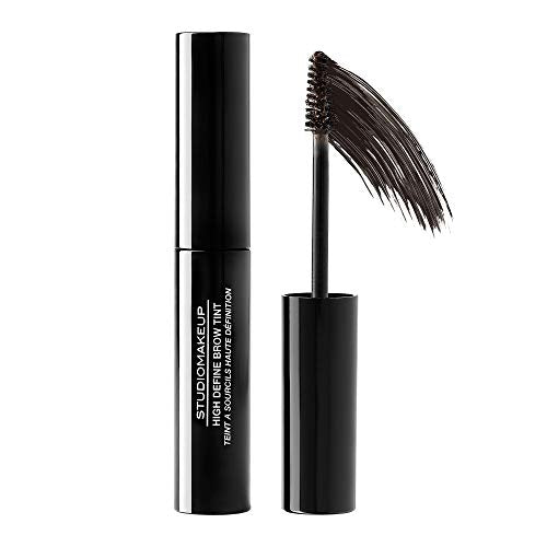 STUDIOMAKEUP High Define Brow – Eye Brow Formulated to Hydrate and Cover Grey Hair - Natural Brow Tint Pigment Fills Gaps - Smudge Proof & Waterproof Eyebrow Tint Gel