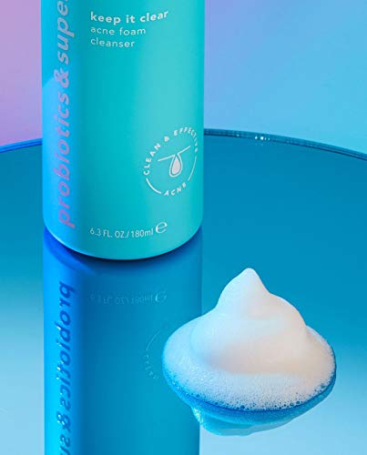 TULA Probiotic Skin Care Keep It Clear Acne Foam Cleanser | Acne Treatment, Clear Up Acne, Prevent Breakouts & Brighten Marks, Contains Salicylic Acid and Probiotics | 6.3 fl. oz
