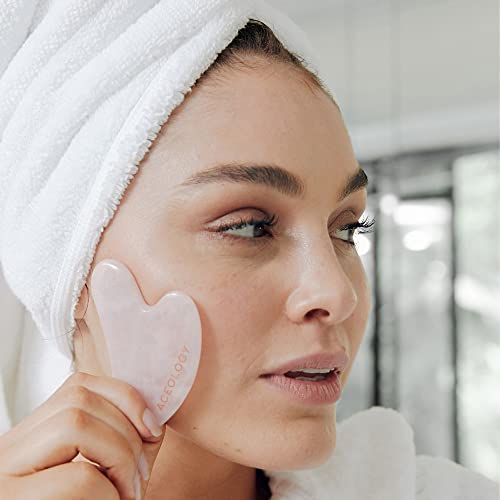 Rose quartz Gia sha facial massager