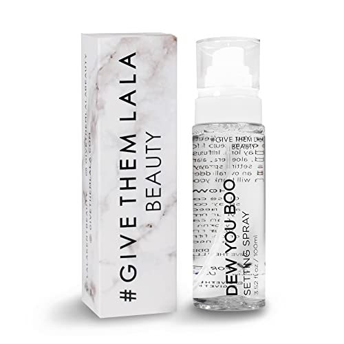 Dew You Boo Setting Spray By Give Them Lala- Moisturizing Long-Lasting Makeup Setting Spray For Face With Hyaluronic Acid, Aloe Vera & Coconut Water- Hydrating & Dewy Setting Spray For A Natural Look