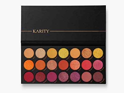 21 Picante Highly Pigmented Professional Warm Eyeshadow Palette - Everyday Makeup Shadow Palette with Intense Pigment